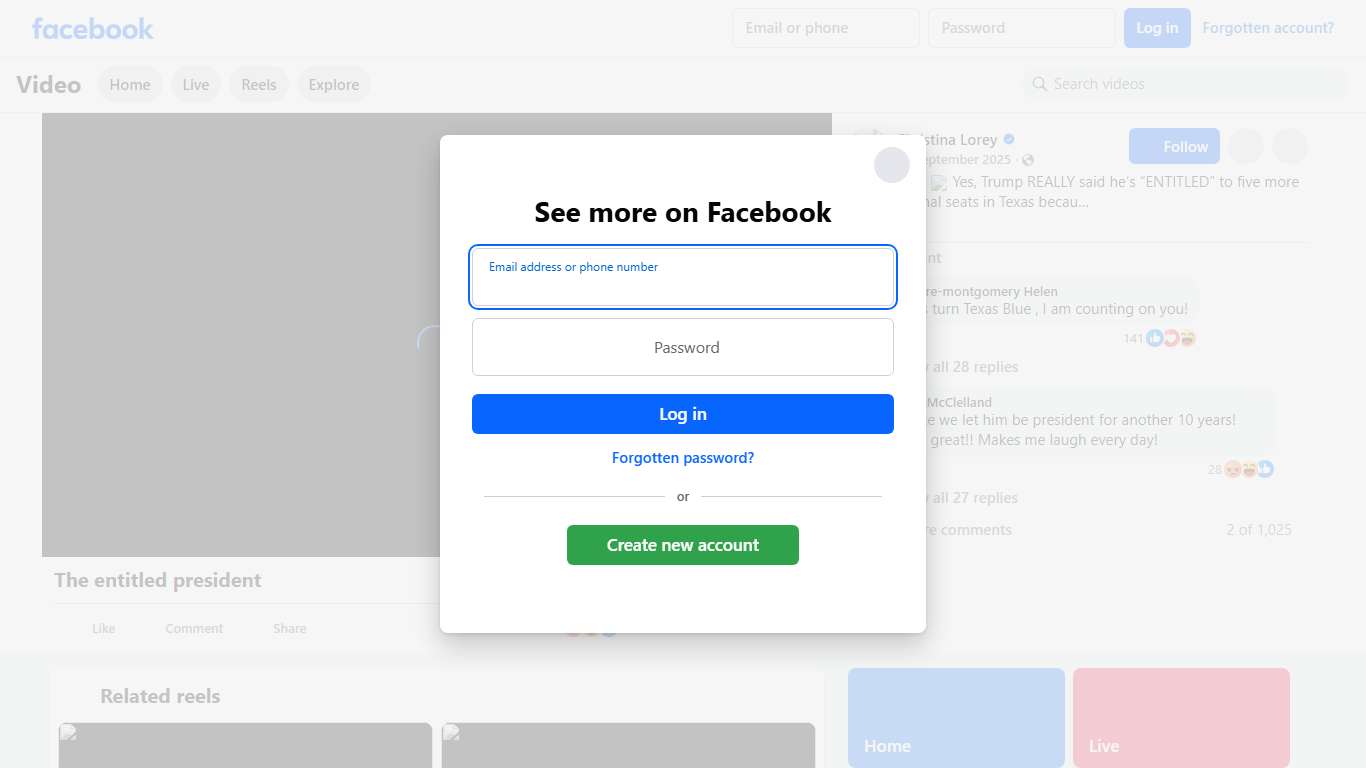 “ENTITLED.” 😳 Yes, Trump REALLY said he’s “ENTITLED” to five more Congressional seats in Texas because he did so well there — “I got the most votes in the HISTORY of Texas, as I’m sure you know.” 🤬 Just like he was ENTITLED to grab women wherever he wants — “when you’re famous, they let you do that”… right? 🎥: The Democrats Christina Lorey Facebook